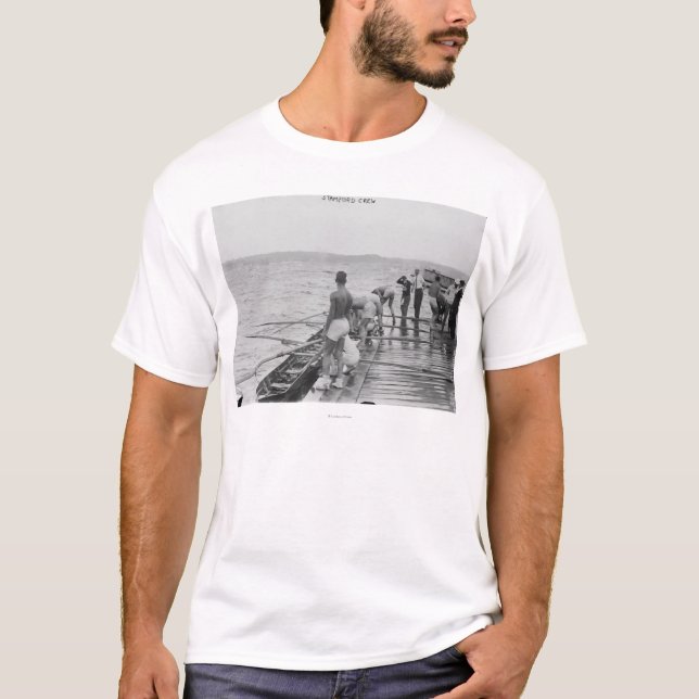 T-shirt Photographie d'équipe d'équipage d'aviron de (Devant)