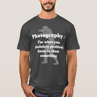 T-shirt Photographie Drôle Pour Les Photos Photo