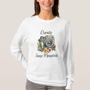 T-shirt Photographie Graphiques et Citation Caméra Vinta