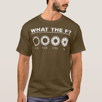 T-shirt Photographie Ouverture de la caméra Lens ce que la