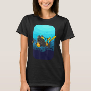 T-shirt Photographie sous-marine Plongeur avec caméra 2