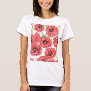 T-shirt Photos aquarelle motif floral