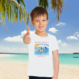 T-shirt Photos de famille Surf d'été Plage côtière Voyage