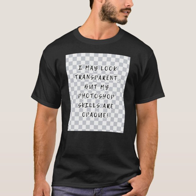 T-shirt Photoshop transparent pour graphiste (Devant)