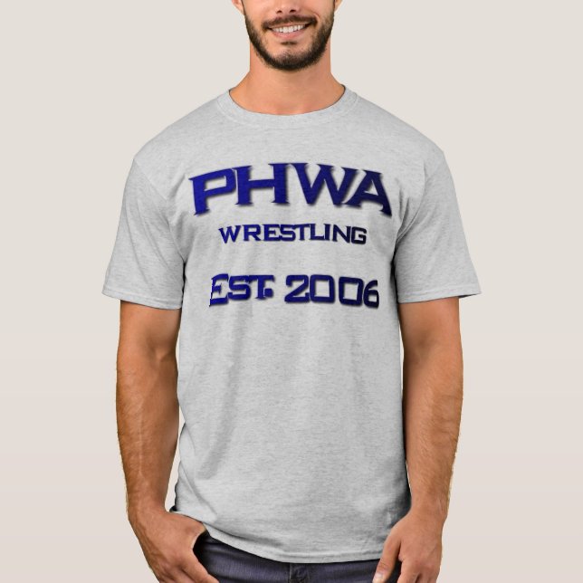 T-shirt PHWA 1, est. 2006, luttant (Devant)