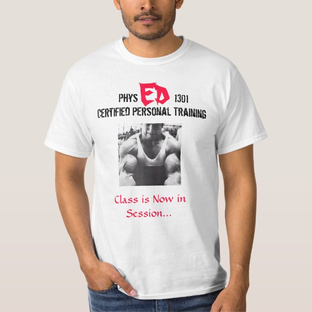 T-shirt Phys Ed 1301 - entraîneur personnel (Devant)