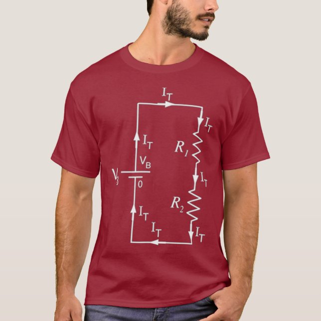 T-shirt Physique de l'OHMS LAW Ingénierie électrique et (Devant)