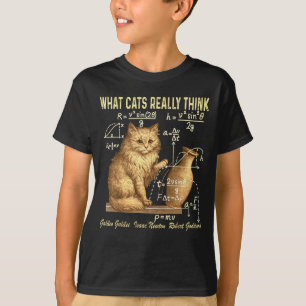 T-shirt Physique drôle Humour scientifique Ce que les chat