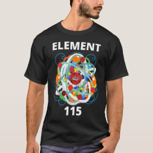 T-shirt Physique Élément 115 Particules d'énergie Nucléi S