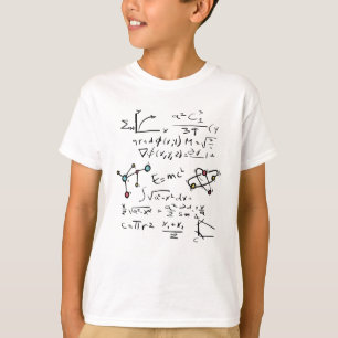 T-shirt Physique Math Formule Enseignant Molécules étudian
