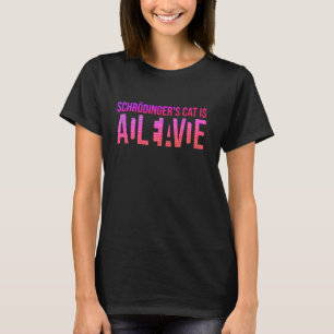 T-shirt Physique Quantique Étudiant Nerd Mort Vivant Schrö