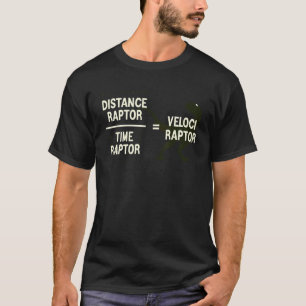 T-shirt Physique Rapteur de distance vélociraptor au fil d