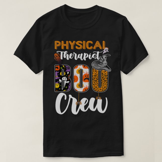 T-shirt Physothérapeute Boo Crew Ghost Therapy Hallowee (Design devant)