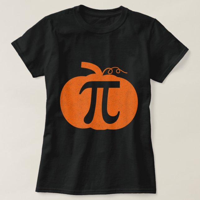 T-shirt Pi Day Citrouille Pie Math Chemise Drôle Halloween (Design devant)