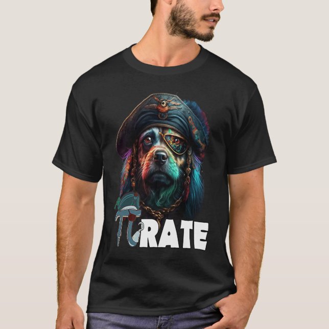T-shirt Pi Day Pi rate Dog 314 Funny Math Science Teacher  (Devant)