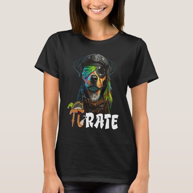 T-shirt Pi Day Pirate Dog 3 14 Funny Math Science Teacher  (Devant)