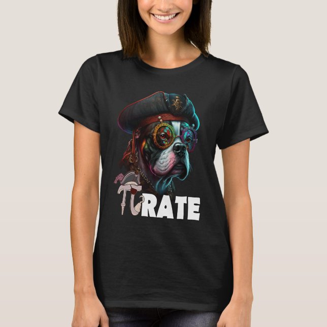 T-shirt Pi Day Pirate Dog 3 14 Funny Math Science Teacher  (Devant)