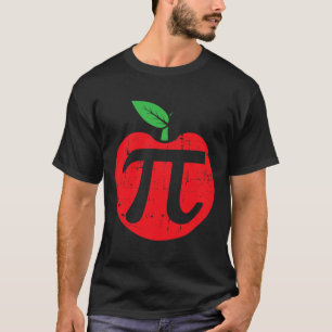 T-shirt Pi Day Pomme Pie Pun 3.14 Mignonne Apprenti Math