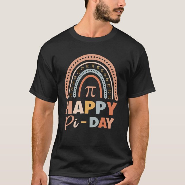 T-shirt Pi Day Rainbow Pi (Devant)