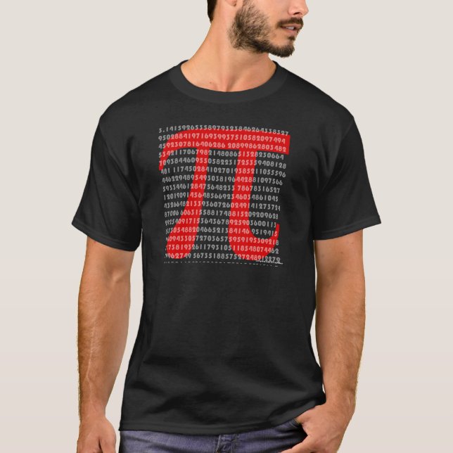 T-shirt pi foncé (Devant)
