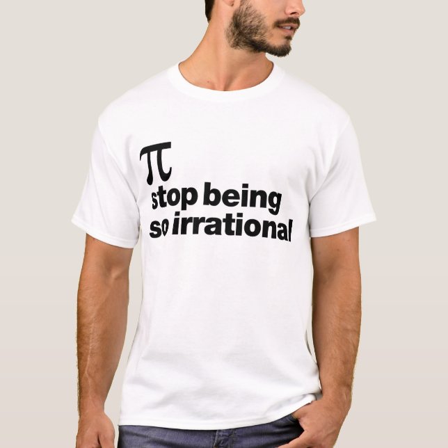 T-shirt Pi irrationnel (Devant)