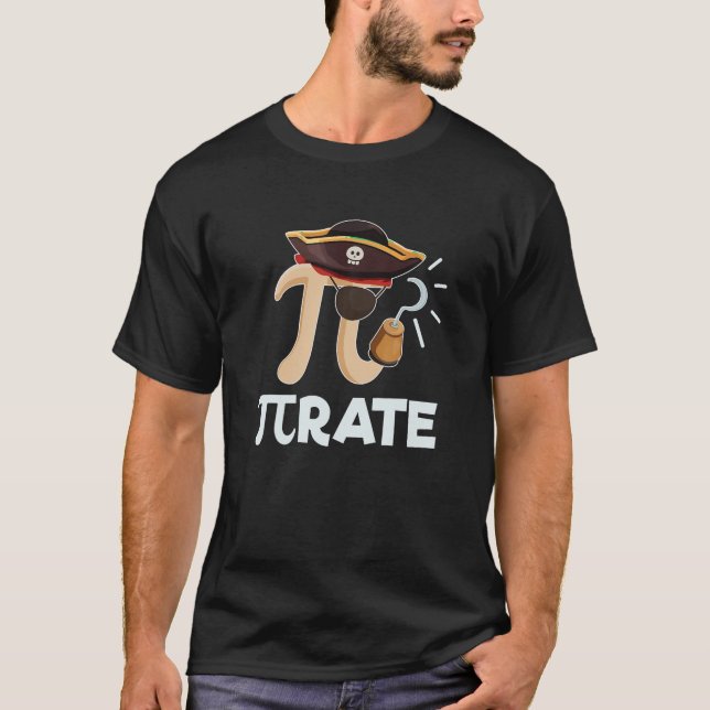 T-shirt Pi Rate Pi Jour Math Pirate Pun T Chemise (Devant)