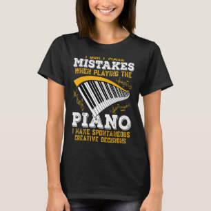 T-shirt Pianiste Je ne me trompe Piano Music 1