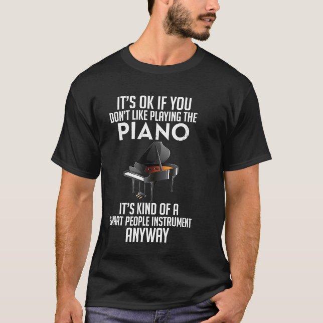 T-shirt Pianiste Piano Lover Lecteur Keyboardit Cadeau Tee (Devant)
