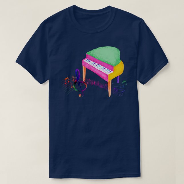 T-shirt Piano Art (Design devant)
