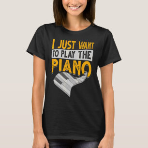 T-shirt Piano Clavier Musique Classique Pianiste Musicien