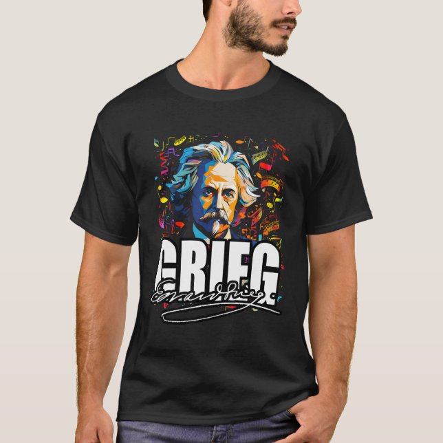 T-shirt Piano Edvard Grieg (Devant)
