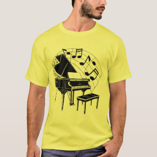 T-shirt Piano en noir