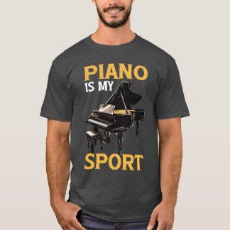 T-shirt Piano est mon sport amis drôles