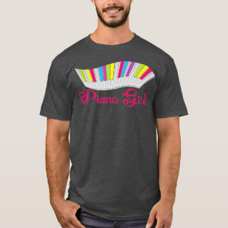 T-shirt Piano Girl Piano Lecteur Piano Musical Pianist Cla