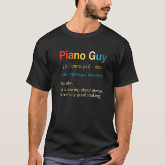 T-shirt Piano Guy Definition  Pianist Piano Player Boy Men