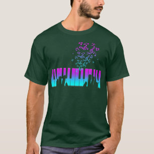 T-shirt Piano joueur cadeau mains piano clavier musicien