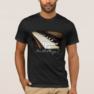 T-shirt PIANO KEYS Je suis un joueur amusant mélomane T-sh