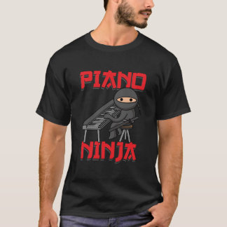 T-shirt Piano Ninja Funny Keyboard Player Pianist Cadeau