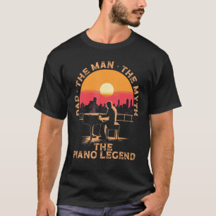 T-shirt Piano Papa Piano Man Pianiste Clavier Musicien Fat