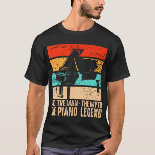T-shirt Piano Papa Piano Man Pianiste Keyboard Musicien