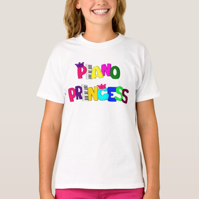 T-shirt Piano Princesse (Devant)