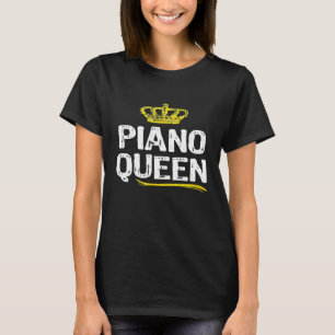 T-shirt Piano Queen femmes Joueuse Drôle Cool mignon Gif