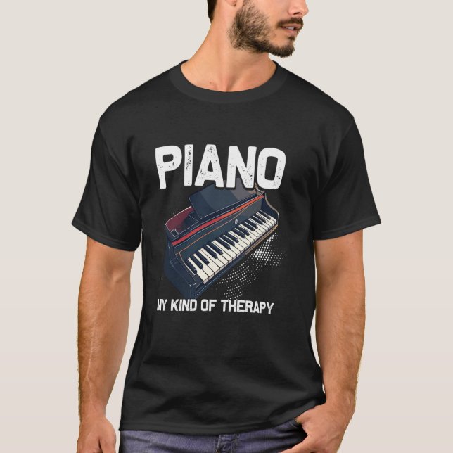 T-shirt Piano Teacher Music Lovers Pianists Concert Women  (Devant)