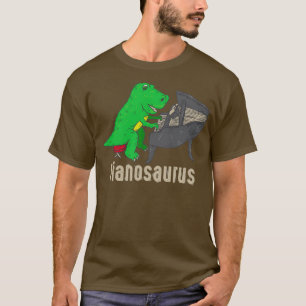 T-shirt Pianosaurus Piano Art Dinosaur Percussion Musique