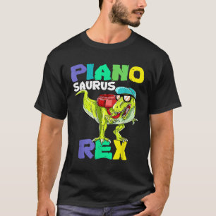 T-shirt Pianosaurus Rex Dinosaur Piano Retour à l'école
