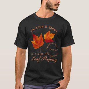 T-shirt Piaulement de feuille d'automne personnalisé