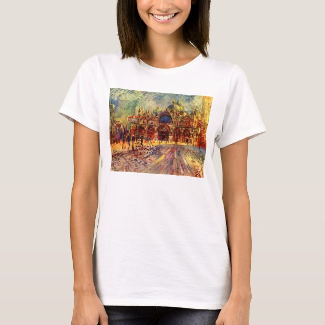 T-shirt Piazza San Marco, Venise par Pierre Renoir (Devant)