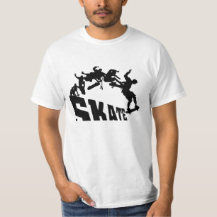 T-SHIRT PIC DE SKATE NOIR