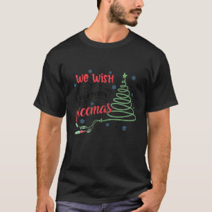 T-shirt Picc Nurse Funny Noël Nous Vous Souhaitons Un Joye