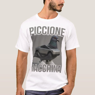 T-shirt Piccione Macchina - Pigeon Car Meme